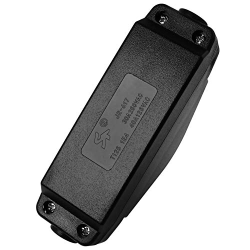 E-Outstanding Inline Cord Switch 250V 16A Black Inline On/Off Rocker Button With Red Indicator Light #TOP3