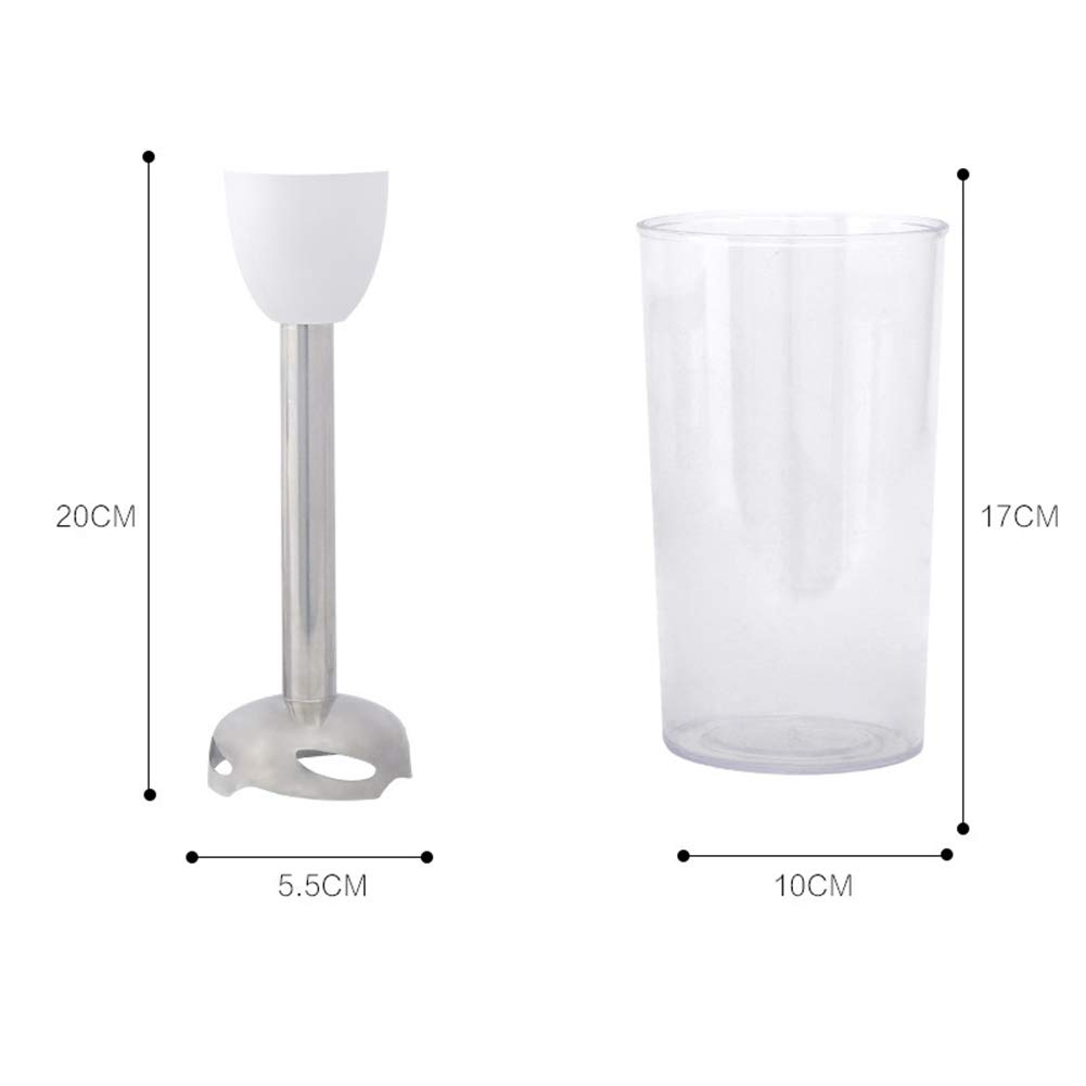 4-In-1 Frullatore A Immersione Con Frusta, 500 W 2 Velocità Stick Blender Con Robot Da Cucina, Becher Da 600 Ml, Lama in Acciaio Inossidabile Per Alimenti Per Bambini,Nero