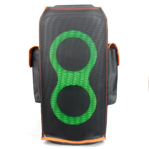 Protective Cover for PartyBox Club 120 Speaker Double-Layer Shield, Scratch-Resistant, Dust proof Shell, Custom Fit Speaker Jacket, Breathable Mesh Sleeve, w/2 Storage Pockets (partybox 120) by BXAXGX - Image 2