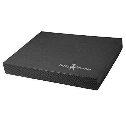 hoopomania® Balance Matte, Pad für Koordinationstraining und Therapie (Schwarz)