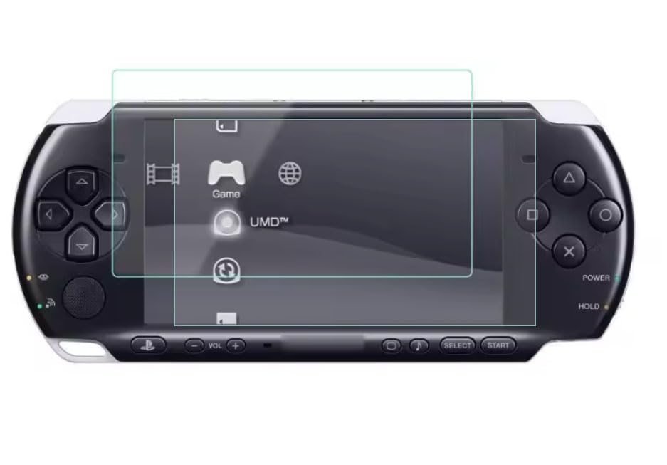 Panlouting 2 Pack | Protège-écran HD Film de Protection LCD Protecteur Résistant aux Rayures compatible avec PSP 1000