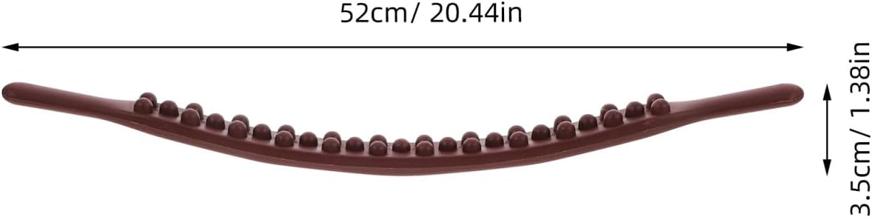 Gua Sha Stick 35 Beads Massage Stick for Full Body Handheld Back Massage for Muscle Relief Plastic Body Massager for Home or Salon Portable 20.47 in Length