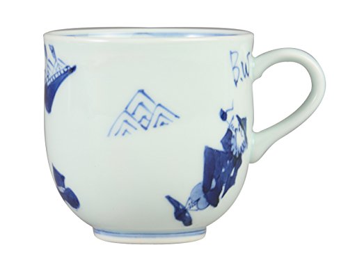 ヤマト陶磁器 青花 異人づくし ミニマグカップ S-42-181