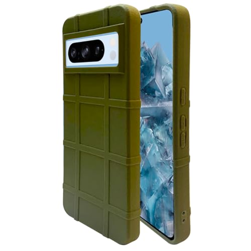 Image of amazon basics Shockproof Back Case Cover for Google Pixel 8 Pro 5G | 360 Degree Protection | Slim Protective Case | Anti-Scratch Tough TPU Case for Google Pixel 8 Pro 5G (Green)