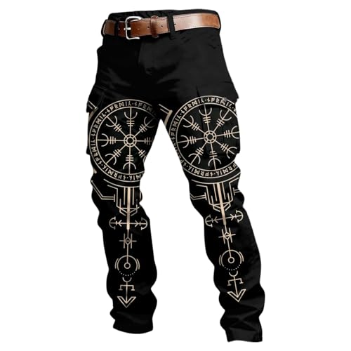 Pantalon de travail homme stretch coupe droite en coton style survêtement cargo