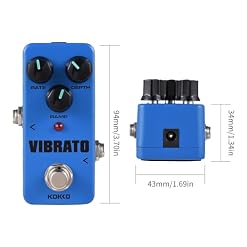 Jemora FVB2 Pédale d’effet de guitare électrique Effecteur de guitare portable Mini Pédale d’effet de guitare électrique simple Effet analogique avec taux/profondeur/rampe 3 boutons de - Les Beatles, Paul McCartney, John Lennon, RIngo Starr, George Harrison Jemora FVB2 Pédale d'effet de guitare électrique Effecteur de guitare portable Mini Pédale d'effet de guitare électrique simple Effet analogique avec taux/profondeur/rampe 3 boutons de – Image 7