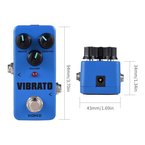 Jemora FVB2 Pédale d’effet de guitare électrique Effecteur de guitare portable Mini Pédale d’effet de guitare électrique simple Effet analogique avec taux/profondeur/rampe 3 boutons de - Les Beatles, Paul McCartney, John Lennon, RIngo Starr, George Harrison Jemora FVB2 Pédale d'effet de guitare électrique Effecteur de guitare portable Mini Pédale d'effet de guitare électrique simple Effet analogique avec taux/profondeur/rampe 3 boutons de – Image 8