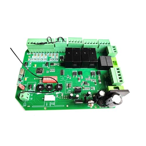 Tarjeta de Control, Tablero Universal de 24 VCC for abridor Puerta abatible automático, Panel Control, Centro Inteligente para abrepuertas(Kit 3)