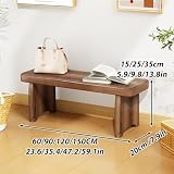 Solid Wood Bench, Narrow End of Bed for Bedroom, Rustic Entryway