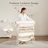 Maydolly Baby Changing Table, Maydolly Portable Foldable Changing Table, Waterproof Diaper Changing Station, Adjustable Height Changing Station, Mobile Nursery for Newborn and Infant