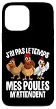 Installation facile Poule Poulet Agriculteur Fermier Coque pour iPhone 13 Pro Max