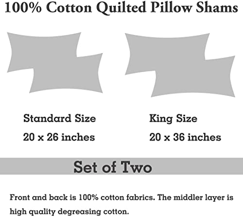 Winlife MK2404 100% Cotton Quilted Pillow Sham Floral Printed Pillow Cover Sage Green thumb #6