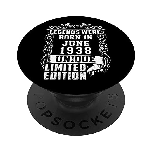 Cumpleaños Junio 1938 Edición Limitada Regalo Legend June PopSockets PopGrip Intercambiable