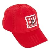 Desert Cactus Boston University Baseball Hat Terriers BU Brimmed Embroidered Hats Cap Adjustable Cloth Strap Adult (Style A1) Red