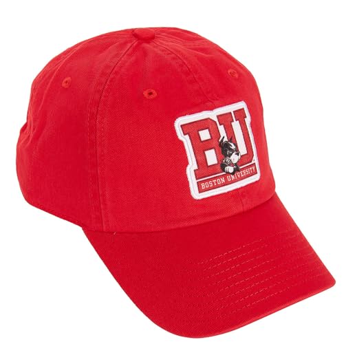 Desert Cactus Boston University Baseball Hat Terriers BU Brimmed Embroidered Hats Cap Adjustable Cloth Strap Adult (Style A1) Red