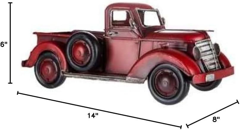 Hobby Lobby Man Cave Garage Vintage Rustic Red Metal Truck Home Décor