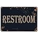 Monifith Restroom Vintage Metal Sign Bathroom Door Signs for Offices Businesses Restaurants 8X12 Inch