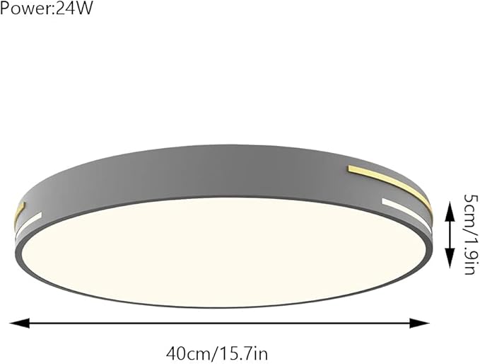 SHUANGZ LED Ronde Plafondlamp Eenvoudige Platte Lamp Dimbare Led-inbouwplafondlamp met Afstandsbediening Energiebesparend Dicht Bij Plafondverlichtingsarmaturen Moderne Home Slaapkamer Gang SHUANGZ photo 2