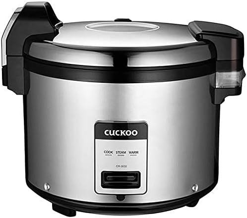 CUCKOO CR-3032 | 30-Cup (Uncooked) Commercial Rice Cooker & Warmer | Automatic Warm Mode, Nonstick Inner Pot, Detachable Inner Lid | Stainless Steel