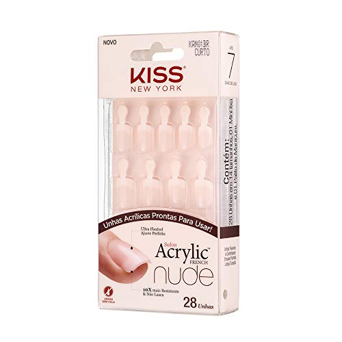 Unha Acrylic Nude CT Breathtalki, Kiss New York