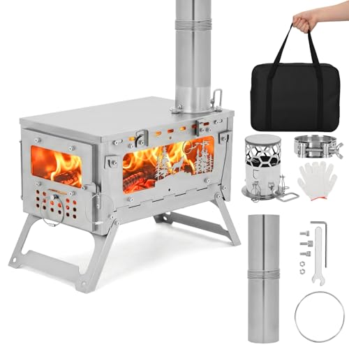 Ultralight Titanium Camping Wood Stove