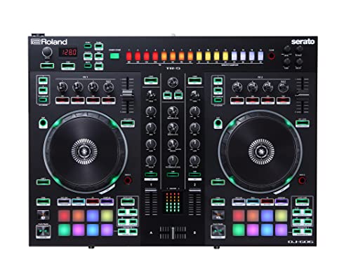 Controlador de DJ Roland DJ-505 — Dos canales y Deck Select para hasta cuatro decks —...