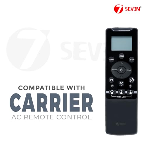 Image of 7SEVEN Compatible for Carrier Ac Remote Original RG56CMI-B0 Model with Flexi Cool Suitable for Split and Window Air Conditioner of 1 1.5 2 Ton Remote Control