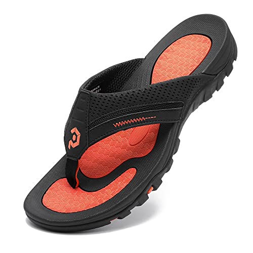 Image of Men's Flip-Flops, Thongs Sandals Durable Comfort Slippers for Beach