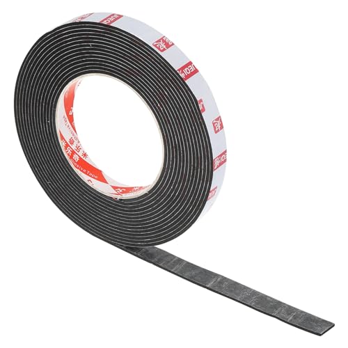 Image of PATIKIL 5 /8 inch W x 1 /8 inch T x 16.4Ft Double Sided Foam Tape, EVA Multipurpose Self Adhesive Weather Sponge Stripping for Home Decorations, Card Scrapbooking DIY Craft Project, Black