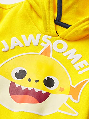 Pinkfong baby boys Shark Graphic Hoodie, T-shirt, Jogger Sweatpant, 3-piece Athleisure Outfit Bundle - Toddler T Shirt Set3