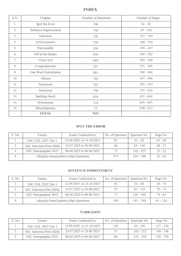 Image of SSC English 7600+ ebp MCQs book | 8th Edition | Updated Till May 2026 | Hindi Medium | Eduquity-Based SSC Pattern | Chapterwise Detailed ... SSC CGL, CHSL, MTS, CPO, GD & Other SSC Exams