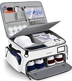 LOINTET Golf Trunk Organizer, Waterproof Car Golf Locker with Separate Ventilated Compartment for 2 Pair Shoes, Golf Storage for Balls, Tees, Cap, Clothes, Gloves, Accessories, Gifts for Men, Women