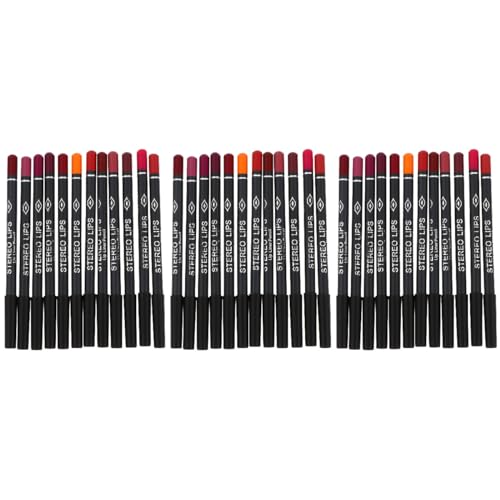 Beaupretty 36 Stück zum Auskleiden Naturkosmetik Lippenkonturenstift Damen Stifte Make-Up Bleistift Mädchen Farben Zubehör Stift Matt Glatt Machen Dauerhafte Stifte Zubehör Frau