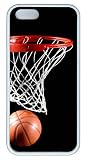 Cool Basketball DIY Rubber White iphone 5/5s Case Perfect By Custom Service