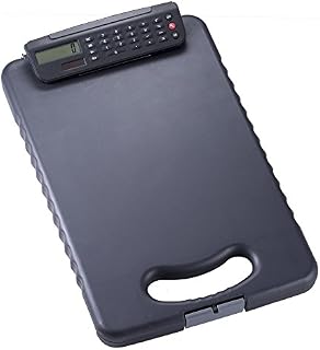 Officemate Tablet Clipboard with Calculator, Letter/A4 Size, Charcoal (83334)