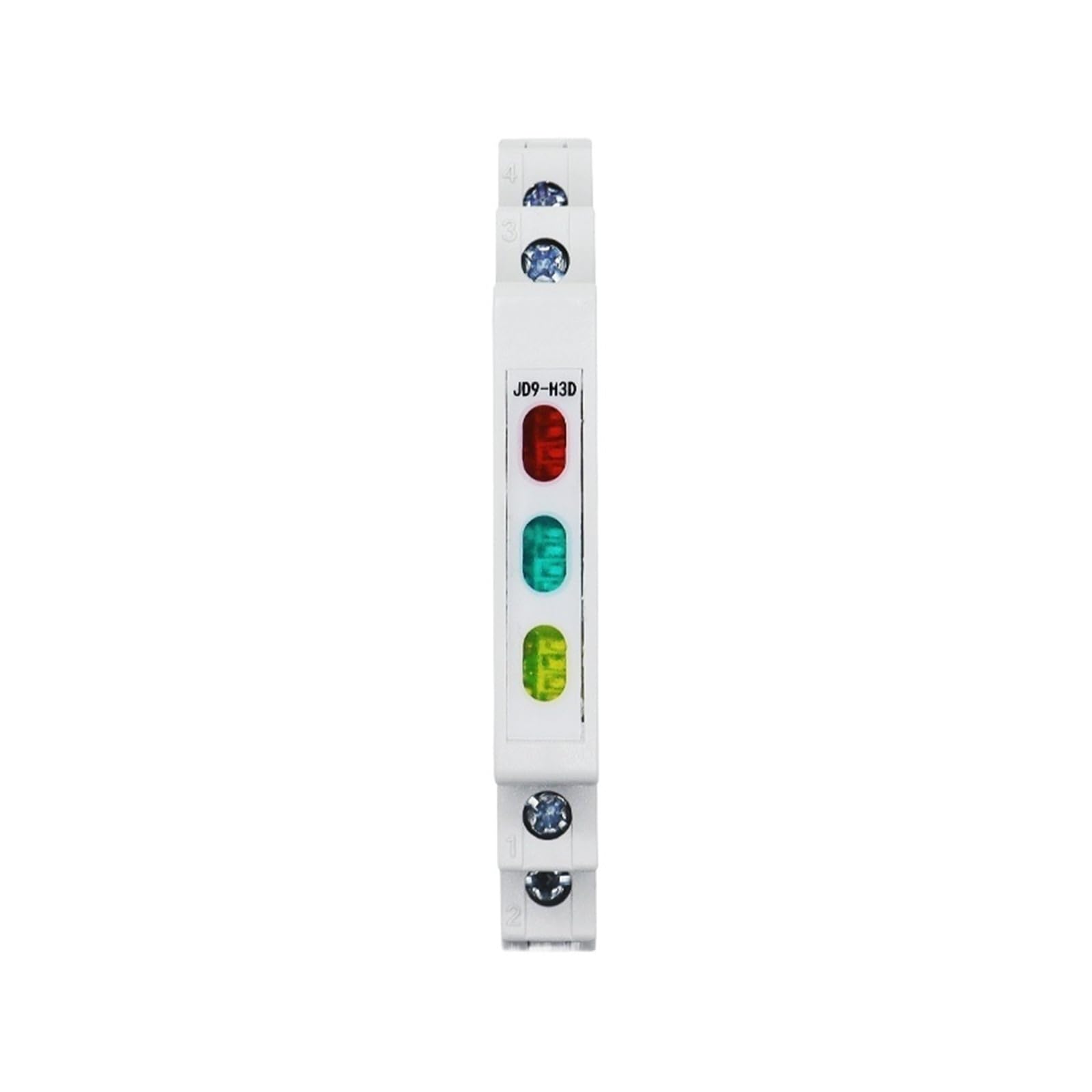 Din Rail Indicator Light 230V AC/DC Modular Lamp JD9-H1D H2D H3D 50/60Hz(Tri-Color Light 220V)