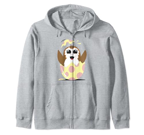 Veste Star Wars Easter Porg zippée contre le froid pour geek actif