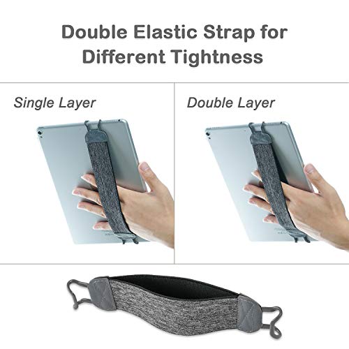 Hand Strap Holder Tfy For Tablets, Ipad, & E-Readers - 11-Inch Ipad Pro, Ipad, Ipad Mini 6, Ipad Air 5, Samsung Galaxy Tab & Note - Google Nexus - Asus Transformer Book And More -Gray #TOP7