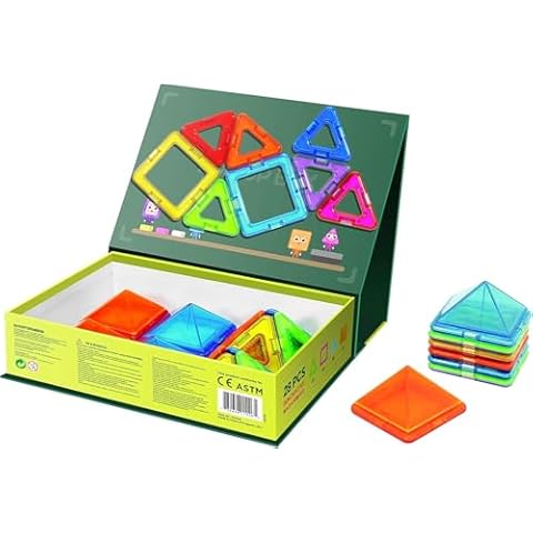 Magformers Pop Up Box 28 Pc Set | Magnetic Tiles Building Blocks, Educational Kit, STEM Toy Set | Magnetic Building Tiles for Kids to Develop Problem-Solving Abilities and Shape Recognition Cover