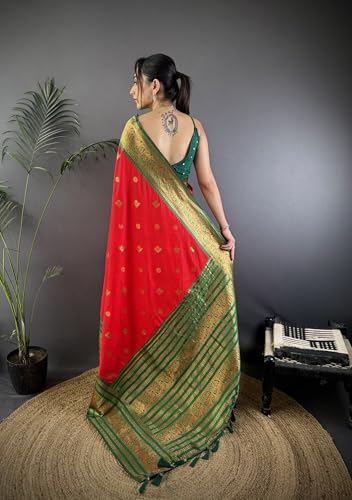 Pandadi Saree zari woven silk saree in soft silk – image 4