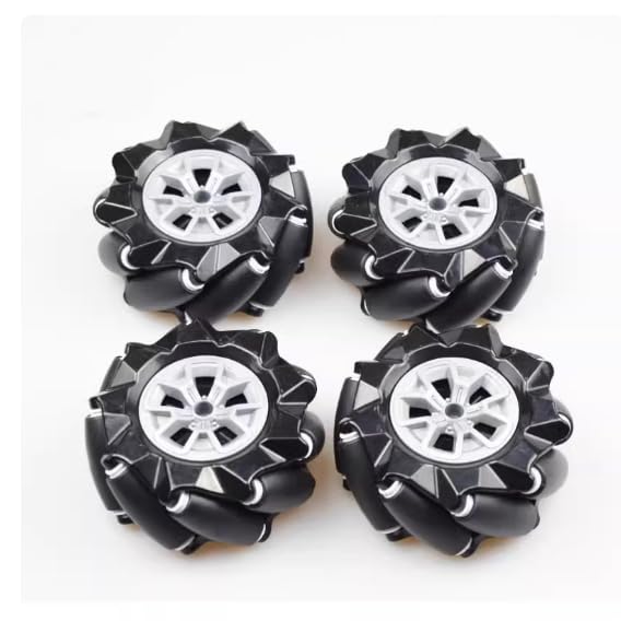 Image of RC Stunt Car Replacement Wheels Set of 4, Durable Spare Tires for Kids Remote Control Toy Vehicle, Easy-Install Wheel Kit Repair Accessories, Black