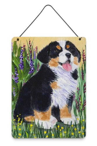 Caroline's Treasures SS8215DS1216 Bernese Mountain Dog Wall or Door Hanging Prints Aluminum Metal Sign Kitchen Wall Bar Bathroom Plaque Home Decor Front Door Plaque, 12x16, Multicolor