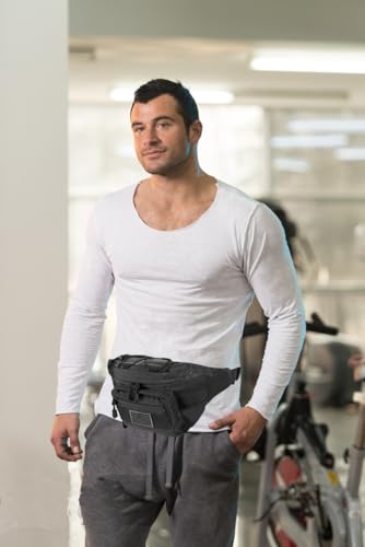 SOWHUP Pochete tática, bolsa de cintura militar com cinto utilitário para quadril para pesca ao ar l