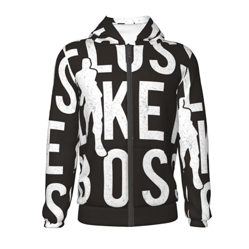 Floss Like a Boss Kids Pullover Hoodies Boys Zip Up Sweatshirts Girls Athletic Clothes with Pocket2