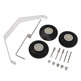 * Radgröße: 55 mm Fenteer 1 Kit Fahrwerk Rad Räder Ersatzteil für RC Flugzeug Hubschrauber