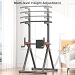 Foldable Power Tower, Adjustable Multifunction Pull Up Bar Tower Station, Pullup Dip Station Rack for Home Gym - Image 4