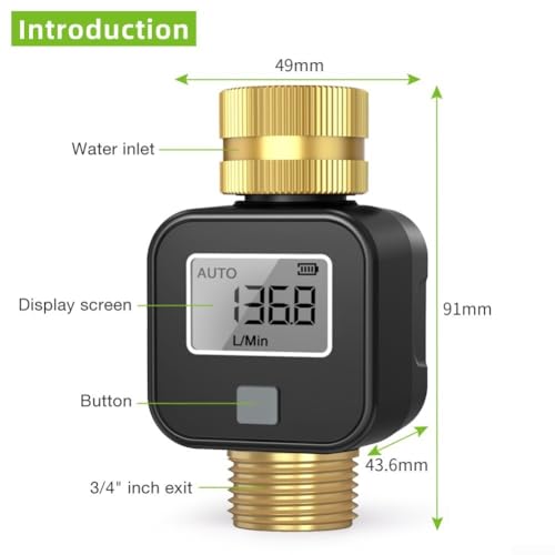 Débitmètre d'eau numérique avec écran LCD pour une surveillance précise
