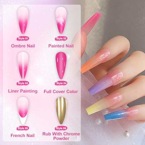 Image of 40 Colors Nail Pigment Powder Palette, Ombre Color Pigment Powder for Nails, Professional Nail Supplies Manicure DIY Accessories for Beginners Home, B