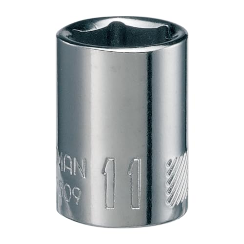 CRAFTSMAN Shallow Socket, Metric, 1/4-Inch Drive, 11mm, 6-Point (CMMT43509)