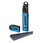 OX Pro Snap Off Knife Blades 18mm - Pack 10, Black